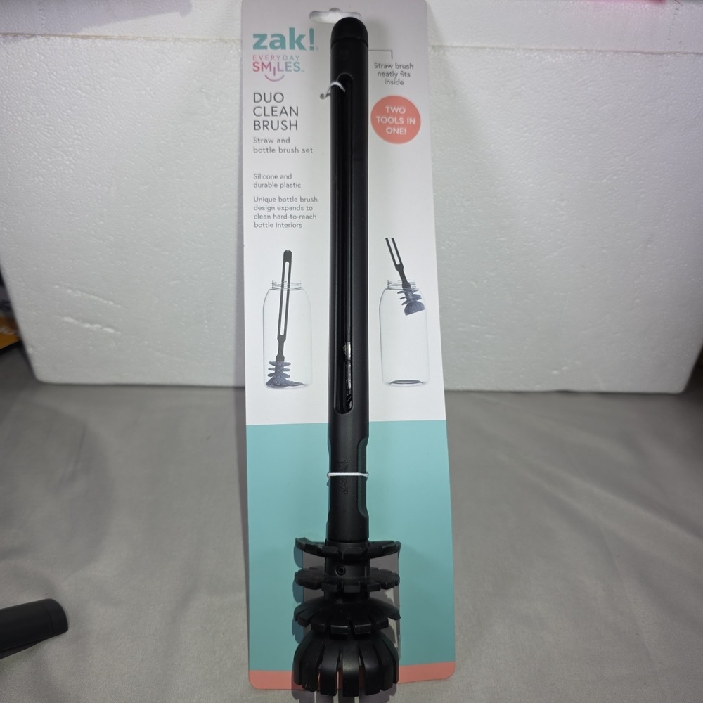 Zak Designs Duo Clean‎ Bottle Brush Black